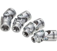 Hazet 880G-E/4 Jeu de clés à douilles/carré creux 10 mm/torx extérieur/nombre d'outils 4