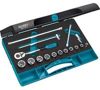 Hazet 880N-1 Jeu de Clés à douilles/carré creux 10 mm/profil traction à 6 pans extérieurs/nombre d'outils 16