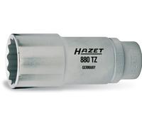 Hazet 880TZ-21 Douille carré creux 10 mm/profil traction à 12 pans extérieurs Taille 21 longueur 70 mm