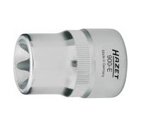 Hazet 900-E12 Douille carré creux 12,5 mm/profil torx extérieur Taille E 12 longueur 38 mm