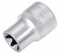 Hazet 900-E18 Douille carré creux 12,5 mm/profil torx extérieur Taille E 18 longueur 38 mm