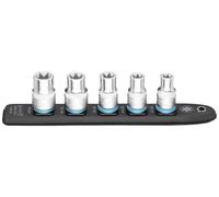 Hazet 900E-SR/5 TORX® extérieur Connecteur pour câble 5 pièces carré, 1/2\ (12.5 mm)