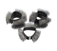 Hazet 9033-6-02/5 Lot de 5 Bandes de brossage à crins recourbés/Grosse 23 mm