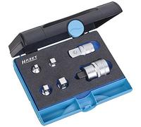 Hazet Jeu d'adaptateurs - Carré creux 6,3 mm (1/4 pouce), Carré creux 10 mm (3/8 pouce), Carré creux 12,5 mm (1/2 pouce), Carré creux 20 mm (3/4 pouce) - Carré massif 6,3 mm (1/4 pouce), Carré massif