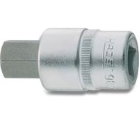 Hazet 986-19 Douille mâle carré creux 12,5 mm/profil à 6 pans intérieurs Taille 19