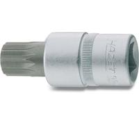 Hazet 990-10 Douille mâle carré creux 12,5 mm denture multiple intérieur XZN Taille M10