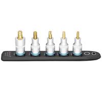 Hazet 992T-SR/5 TORX® intérieur Connecteur pour câble 5 pièces carré, 1/2\ (12.5 mm)