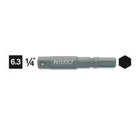 HAZET Adaptateur pour visseuse à choc et visseuse mécanique 8508S-1 Hexagone massif ISO 1173-A 5,5 Carré massif 6,3 mm (1/4 pouce)