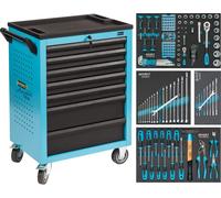 HAZET Chariot D'Atelier Assistant Avec 7 Tiroirs Et 147 Outils 178N-7/147
