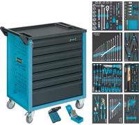 HAZET Chariot D'Atelier Assistant Avec 7 Tiroirs Et 217 Outils 177-7/217