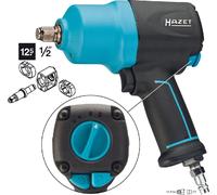HAZET Visseuse à choc pneumatique 9012EL-SPC I Capacité de serrage max. couple de desserrage 1700 Nm, carré 12,5 mm (1/2 pouce) I faibles vibrations- Outil pour serrer et desserrer les vis'.