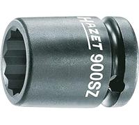 HAZET Clé à douille à chocs 900SZ-19 I carré d'entraînement 12,5 mm, ouverture de clé 19 mm, avec alésage I douille phosphatée et huilée pour utilisation sur machine'.