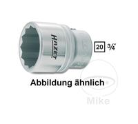 Douille 12 pans extérieurs 36 mm Longueur: 61.5 mm Hazet 1000Z-36 Propulseur: 3/4\ (20 mm) 1 pc(s)