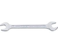 HAZET clé à fourche double 450N-6X7 chromée, ouverture de clé : 6 x 7 mm - Position de la mâchoire : 15° - Tige avec profil en double T extra-stable HAZET - Made in Germany