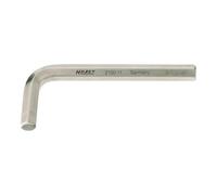 HAZET Clé mâle coudée 2100-12 - 12 mm, longueur 57 mm, profil à 6 pans intérieurs, nickelée