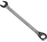 HAZET Clé mixte à cliquet 606-13 I Sortie : hexagone double mâle, ouverture de clé : 13 mm I Angle d'actionnement (5 degrés), outil pour vissage serré sur vélo, voiture, etc'.