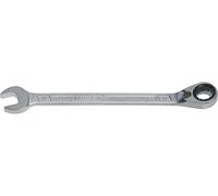 HAZET Clé mixte à cliquet 606-32 I Sortie : hexagone double extérieur, ouverture de clé : 32 mm I Angle d'actionnement (5 degrés), outil pour les travaux de vissage serrés sur vélo, voiture, etc'.
