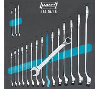 HAZET Clé Polygonale Lot Außen-doppel-sechskant Profil 18-teilig 163-99/18