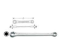 Clé polygonale double Hazet 609-E6XE8 Sortie: TORX® extérieur Longueur: 113 mm 1 pc(s)
