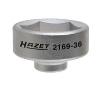Hazet Clé pour filtres à huile - Carré creux 10 mm (3/8 pouce) - Profil à 6 pans extérieurs - 2169-36