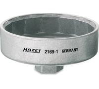 Hazet Clé pour filtres à huile - Carré creux 12,5 mm (1/2 pouce) - Profil à 15 pans extérieurs - 2169-1