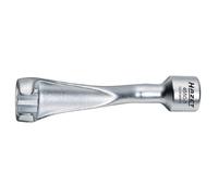 Hazet Clé pour la conduite d'injection - Carré creux 12,5 mm (1/2 pouce) - Profil à 12 pans extérieurs - Taille: 17 - Longueur totale: 120 mm - 4550-1