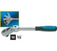 HAZET Cliquet réversible ∙ à cardan 8816GK ∙ Carré massif 3/8 pouce (10 mm) ∙...