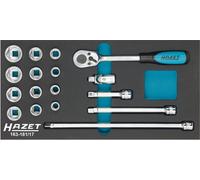 HAZET Coffret de Douilles 10mm 3/8 " Außen-sechskant-tractionsprofil 17-teilig