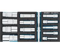 HAZET Coffret de Douilles 12,5mm 1/2 " Außen-sechskant-tractionsprofil 15-teil