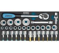 HAZET Coffret de Douilles 12,5mm 1/2 " Torx Clé à Vis Six Pans 32tlg 163-272/32