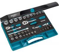 HAZET Coffret Douilles Métriques 5/16" 8mm 1/4" 6,3mm 3/8" 10mm 46t