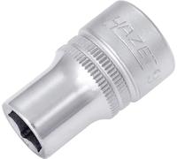 HAZET Douille 900-11 I carré d'entraînement de 12,5 mm, ouverture de clé de 11 mm, avec moletage I douille avec surface chromée et polie pour actionnement manuel'.