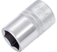 HAZET Douille 900-16 I carré d'entraînement de 12,5 mm, ouverture de clé de 16 mm, avec moletage I douille avec surface chromée et polie pour actionnement à la main'.