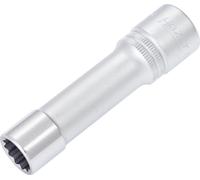 Hazet 900TZ-13 Douille carré creux 12,5 mm/profil traction à 12 pans extérieurs Taille13 longueur 85 mm