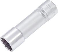 Hazet 900TZ-18 Douille carré creux 12,5 mm/profil traction à 12 pans extérieurs Taille18 longueur 85 mm
