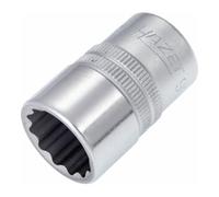 HAZET Douille à six pans double 900Z-17 – 17 mm – Entraînement 1/2 pouce – Acier chrome‑vanadium