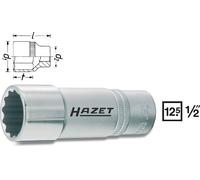 Hazet Douille (à 12 pans) - Carré creux 12,5 mm (1/2 pouce) - Profil Traction à 12 pans extérieurs - Taille: 20.8 13/16 - Longueur totale: 85 mm - 900TZ-20.8-13/16