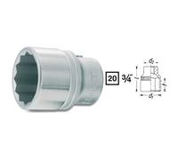 Douille 12 pans extérieurs 1 3/8\ Longueur: 61.5 mm Hazet 1000AZ-1.3/8 Propulseur: 3/4\ (20 mm)