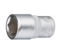 Hazet 850-10 Douille carré creux 6,3 mm/profil traction à 6 pans extérieurs Taille 10 longueur 25 mm