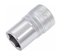 HAZET Douille 900-14 I carré d'entraînement de 12,5 mm, ouverture de e 14 mm, avec moletage I douille avec surface chromée et polie pour commande manuelle'.