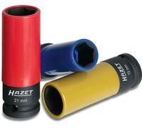 Hazet Douille à 6 pans à chocs - Carré creux 12,5 mm (1/2 pouce) - Profil Traction à 6 pans extérieurs - Nombre d'outils: 3 - 903SPC/3