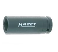 Hazet Douille à 6 pans à chocs - Carré creux 12,5 mm (1/2 pouce) - Profil Traction à 6 pans extérieurs - Taille: 18 - Longueur totale: 85 mm - 900SLG-18