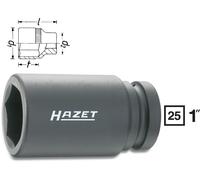 Hazet Douille à 6 pans à chocs - Carré creux 25 mm (1 pouce) - Profil à 6 pans extérieurs - Taille: 30 - Longueur totale: 110 mm - 1100SLG-30