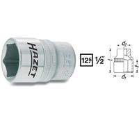 Hazet Douille (à 6 pans) - Carré creux 12,5 mm (1/2 pouce) - Profil Traction à 6 pans extérieurs - Taille: 27 - Longueur totale: 46 mm - 900-27