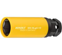 HAZET Douille à chocs 903SLG6-19 ∙ Carré creux 1/2 pouce (12,5 mm), 6 pans ex...