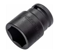 Hazet 900S-24 Douille à chocs/carré creux 12,5 mm/profil traction à 6 pans extérieurs Taille 24 longueur 44 mm