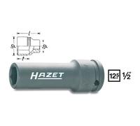 HAZET Douille de force (6 pans) 901SLG-21 s : 21 mm Carré creux 12,5 mm (1/2")
