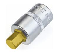 HAZET Douille mâle 986A-7/16 – 6 pans intérieurs 7/16 – Long. 52 mm – Carré creux 1/2 – 1 pc