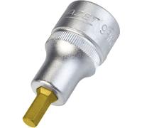 Hazet Douille mâle - Carré creux 12,5 mm (1/2 pouce) - Profil à 6 pans intérieurs - Taille: 7/32 - Longueur totale: 52 mm - 986A-7/32
