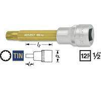 Hazet Douille mâle - Carré creux 12,5 mm (1/2 pouce) - Profil denture multiple intérieur XZN - Taille: M8 - Longueur totale: 100 mm - 990LG-8